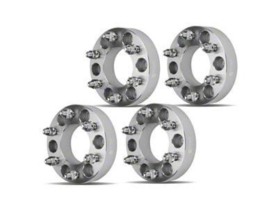 1.50-Inch 6-Lug Wheel Spacers; Silver; Set of Four (04-14 F-150)