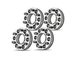 1.50-Inch 6-Lug Wheel Spacers; Silver; Set of Four (15-25 F-150)