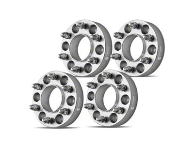 1.50-Inch 6-Lug Wheel Spacers; Silver; Set of Four (15-24 F-150)