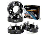 1.50-Inch Hubcentric Pro Billet Wheel Spacers; Black (15-25 F-150)