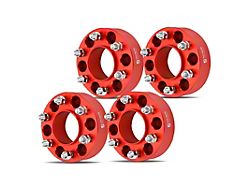 2-Inch 6-Lug Wheel Spacers; Red; Set of Four (04-14 F-150)