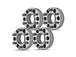 2-Inch 6-Lug Wheel Spacers; Silver; Set of Four (04-14 F-150)