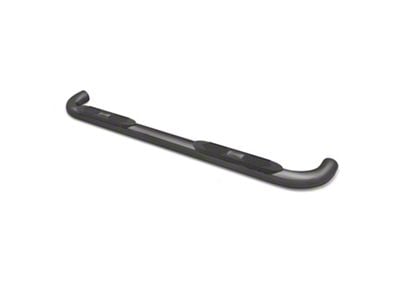 4-Inch Oval Bent Nerf Side Step Bars; Black (15-25 F-150 Regular Cab)