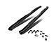 4-Inch Oval Side Step Bars; Black (15-24 F-150 SuperCrew)