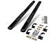 4-Inch Oval Straight Side Step Bars; Black (99-03 F-150 SuperCab)