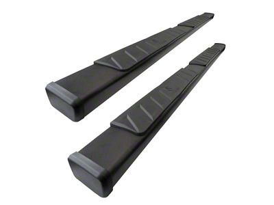 4-Inch Riser Side Step Bars; Textured Black (15-24 F-150 SuperCrew)