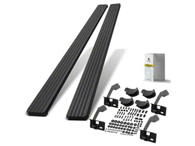 5-Inch Aluminum Running Boards; Textured Black (04-14 F-150 SuperCab)