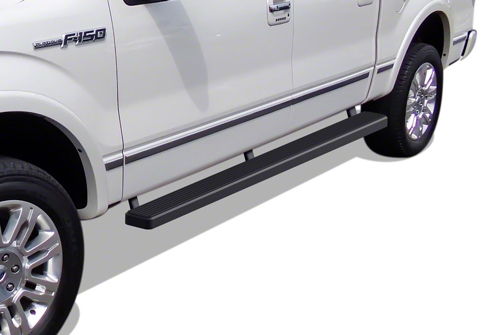 F-150 5-Inch iStep Running Boards; Black (09-14 F-150 SuperCrew) - Free ...