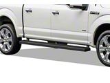 5-Inch iStep SS Running Boards; Black (15-24 F-150 SuperCrew)