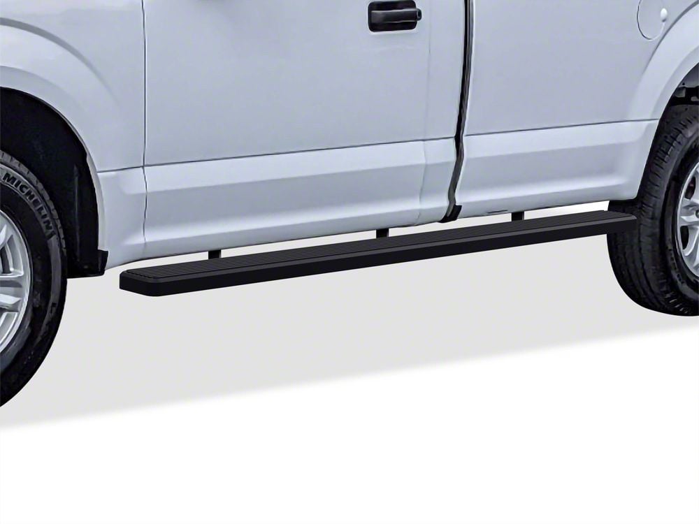 F-150 5-Inch iStep Wheel-to-Wheel Running Boards; Black (15-25 F-150  Regular Cab w/ 6-1/2-Foot Bed) - Free Shipping