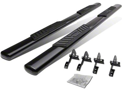 5-Inch Nerf Side Step Bars; Black (04-08 F-150 SuperCab)