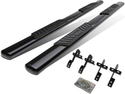 5-Inch Nerf Side Step Bars; Black (04-08 F-150 SuperCrew)