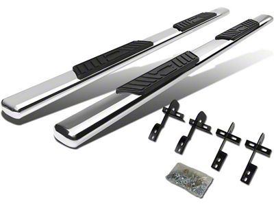 5-Inch Nerf Side Step Bars; Stainless Steel (04-08 F-150 SuperCrew)