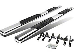 5-Inch Oval Side Step Bars; Stainless Steel (09-14 F-150 SuperCrew)