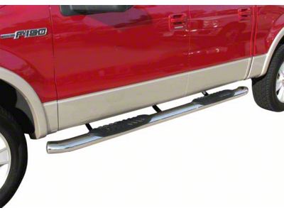 5-Inch Premium Oval Side Step Bars; Stainless Steel (09-14 F-150 SuperCrew)