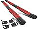 5-Inch Running Boards; Black and Red (15-20 F-150 SuperCrew)