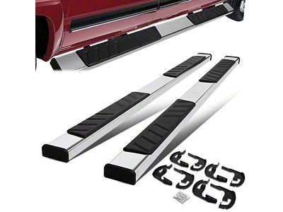 5-Inch Running Boards; Chrome (04-14 F-150 SuperCrew)