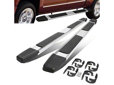 5.25-Inch Running Boards; Stainless Steel (04-14 F-150 SuperCrew)