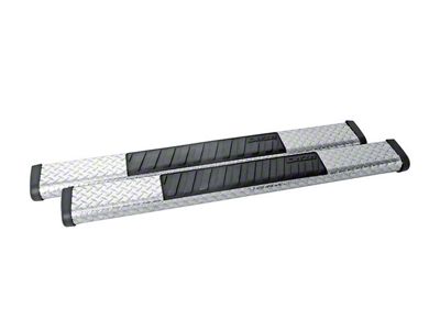 6-Inch Brite-Tread Side Step Bars without Mounting Brackets; Silver (09-24 F-150 Regular Cab)
