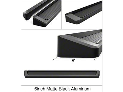 6-Inch iRunning Boards; Black (04-08 F-150 Regular Cab)