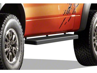 6-Inch iStep SS Running Boards; Black (15-24 F-150 SuperCab)