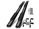 6-Inch Oval Straight Side Step Bars; Black (15-24 F-150 SuperCab)