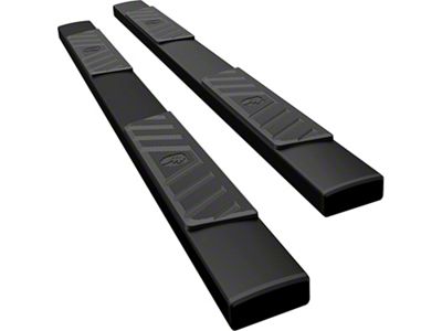 6-Inch Riser Side Step Bars; Textured Black (15-24 F-150 SuperCrew)