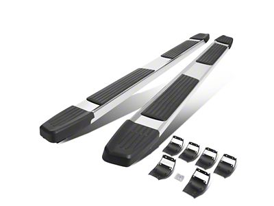 6-Inch Running Boards; Stainless Steel (15-24 F-150 SuperCrew)