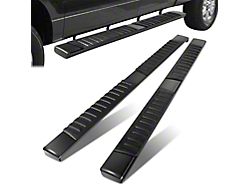 6-Inch Wide Flat Running Boards; Black (09-14 F-150 SuperCrew)