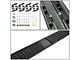 6-Inch Wide Flat Running Boards; Black (09-14 F-150 SuperCrew)