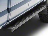 6-Inch Wide Flat Running Boards; Black (15-25 F-150 SuperCrew)