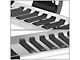 6-Inch Wide Flat Running Boards; Silver (15-24 F-150 SuperCrew)