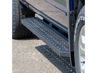 6.50-Inch RidgeStep Running Boards without Mounting Brackets; Textured Black (15-24 F-150 SuperCab)