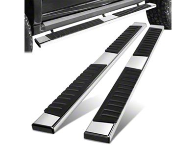 6.75-Inch Running Boards; Polished (15-24 F-150 SuperCrew)