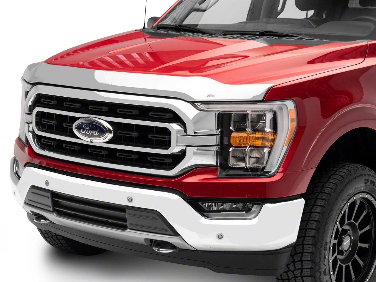 F-150 Aeroskin Hood Protector; Chrome (21-25 F-150, Excluding Raptor ...