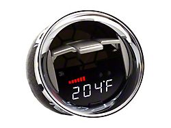 Analog Gauge with Black Trim Vent Housing; Blue Bars/White Digits (09-14 F-150)