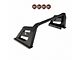 Armour Roll Bar with 5.30-Inch Red Round Flood LED Lights; Black (00-24 F-150 Styleside)