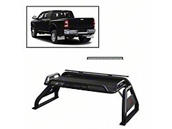 Atlas Roll Bar with 50-Inch LED Light Bar; Black (00-24 F-150 Styleside)