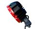 Atlas Roll Bar with 7-Inch Red Round LED Lights; Black (00-24 F-150 Styleside)