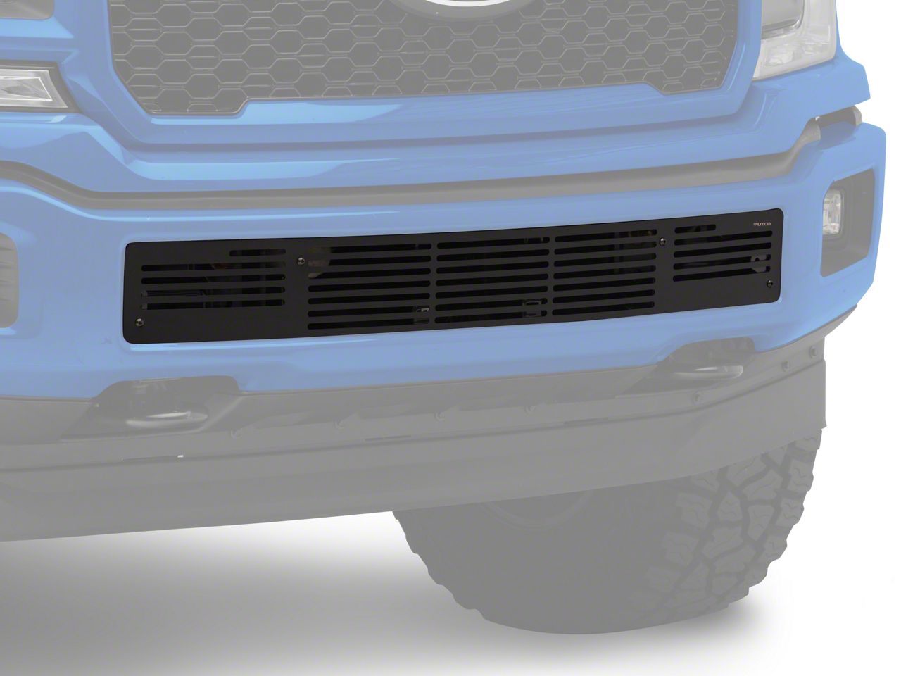 Putco F-150 Bar Style Lower Bumper Grille Insert; Black 87161 (18-20 F-150,  Excluding Raptor) - Free Shipping