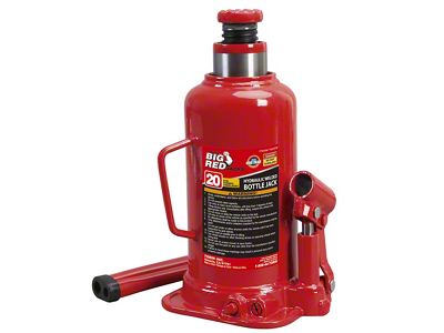 Big Red Hydraulic Bottle Jack; 20-Ton Capacity