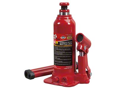 Big Red Hydraulic Bottle Jack; 4-Ton Capacity