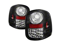 LED Tail Lights; Black Housing; Clear Lens (97-03 F-150 Flareside; 01-03 F-150 SuperCrew)