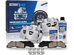 Brake Calipers with Ceramic Brake Pads, Brake Fluid and Cleaner; Front (10-11 F-150)