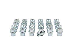 Bright Zinc ET Bulge Acorn Lug Nut Kit; 14mm x 1.5; Set of 24 (15-25 F-150)