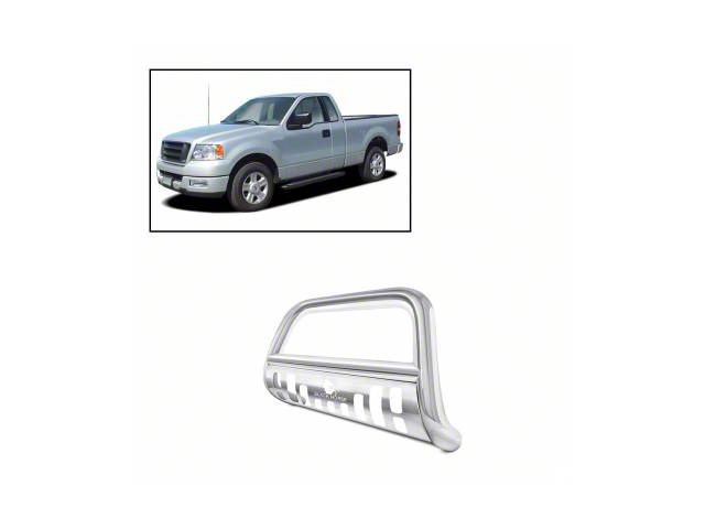 Bull Bar with Stainless Steel Skid Plate; Stainless Steel (97-03 F-150)