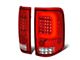 C-Bar LED Tail Lights; Chrome Housing; Red Lens (04-08 F-150 Styleside)