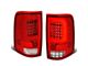 C-Bar LED Tail Lights; Chrome Housing; Red Lens (04-08 F-150 Styleside)