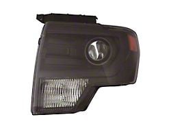 CAPA Replacement HID Headlight; Black Housing; Clear Lens; Driver Side (13-14 F-150 w/ Factory HID Headlights)