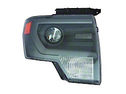 CAPA Replacement HID Headlight; Gray Housing; Clear Lens; Passenger Side (13-14 F-150 w/ Factory HID Headlights)